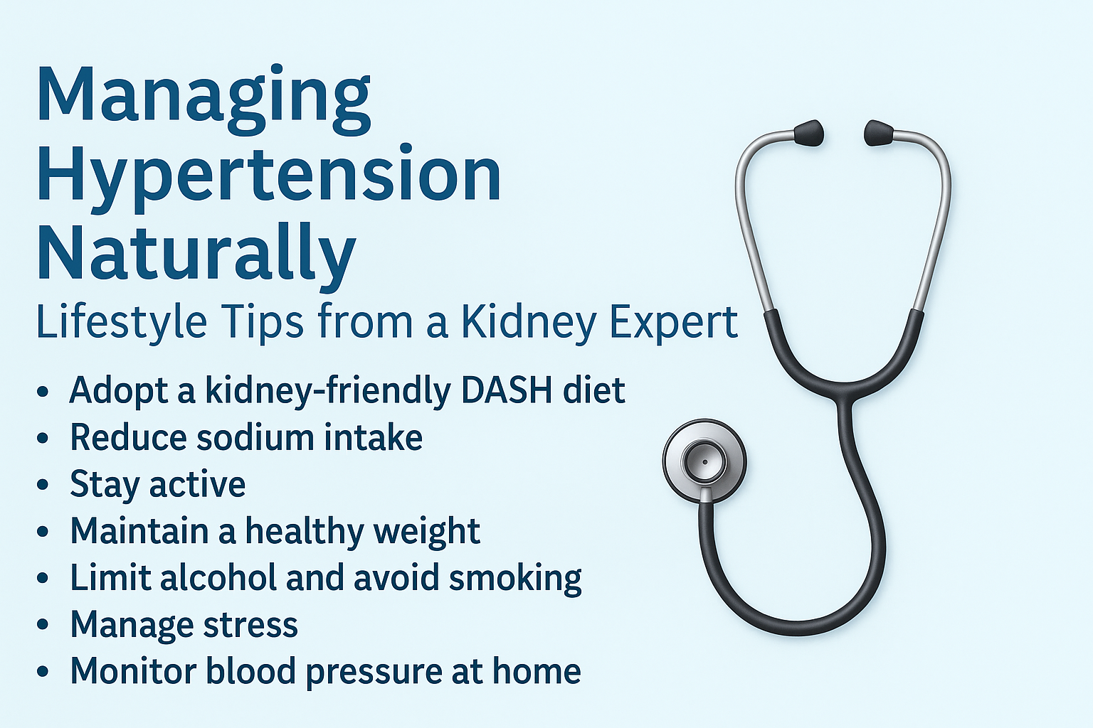 Managing Hypertension Naturally: Lifestyle Tips from a Kidney Expert